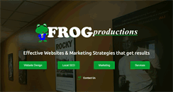 Desktop Screenshot of frogproductions.com